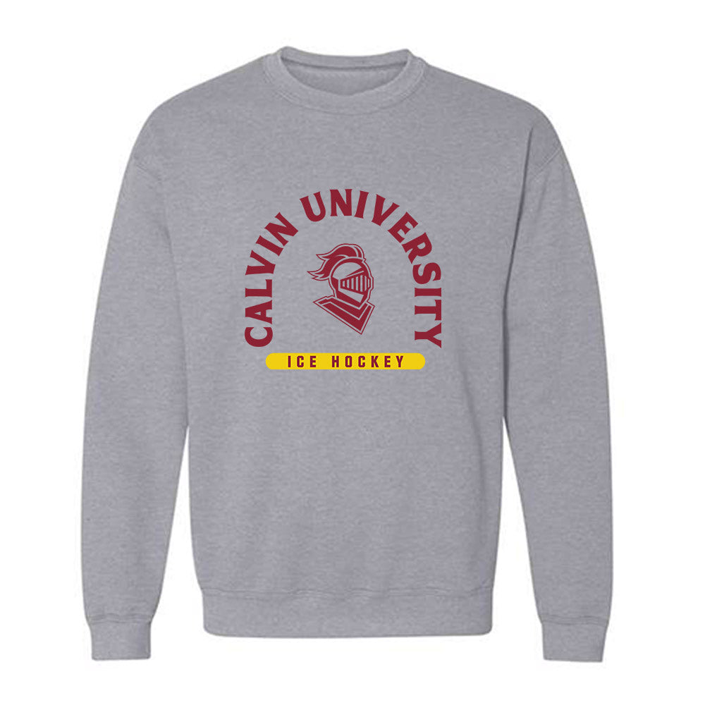 Calvin - NCAA Men's Ice Hockey : Henry Holleman - Classic Shersey Crewneck Sweatshirt-0