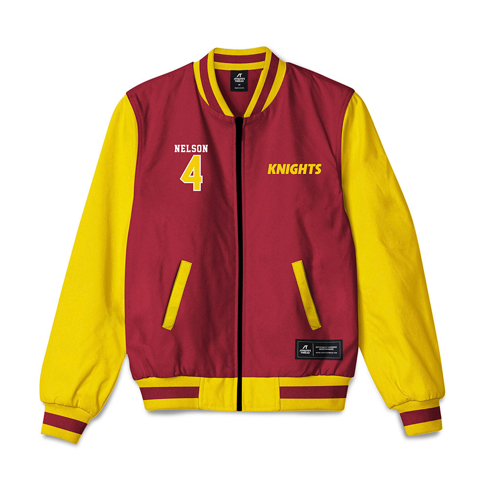 Calvin - NCAA Baseball : Logan Nelson - Bomber Jacket-0
