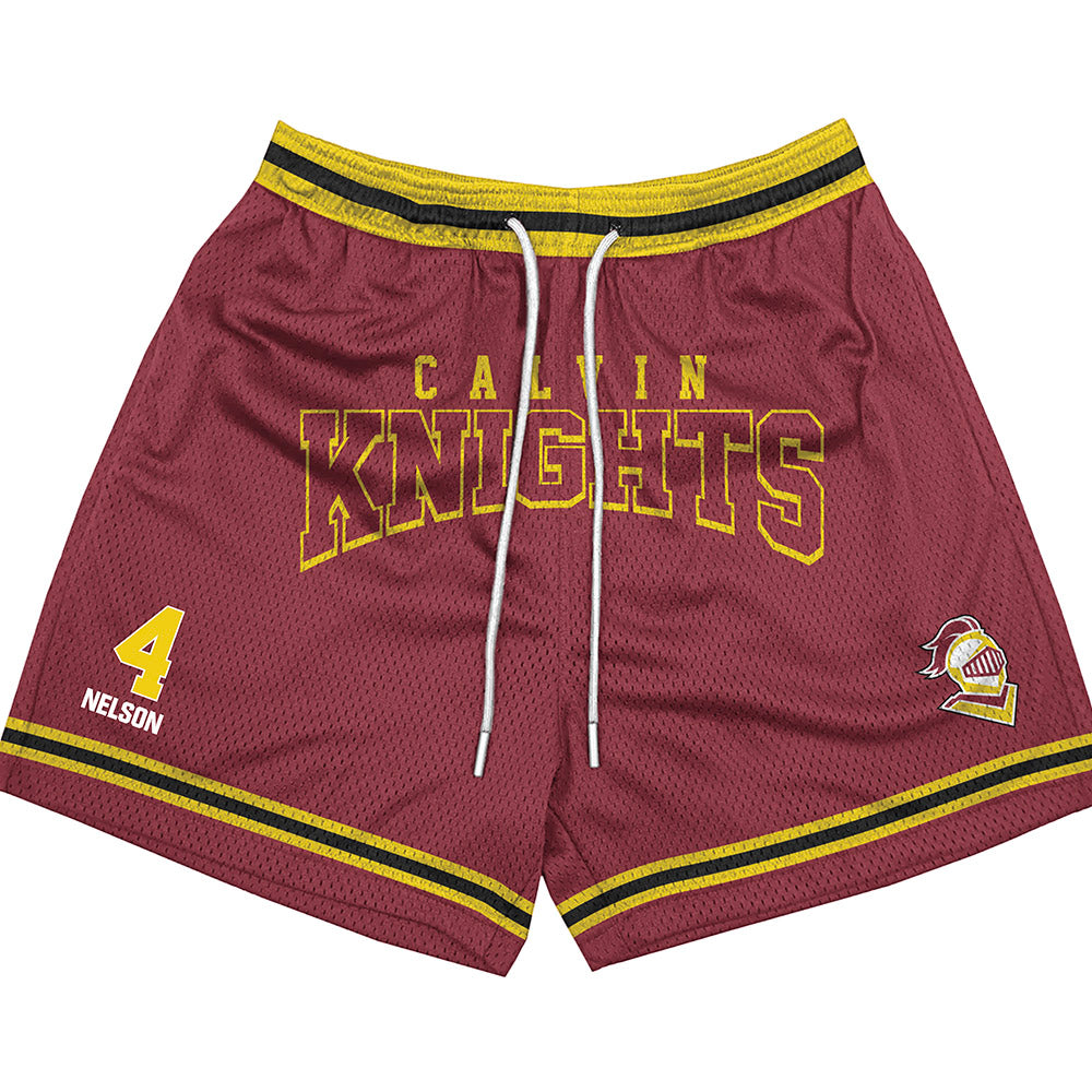Calvin - NCAA Baseball : Logan Nelson - Shorts-0