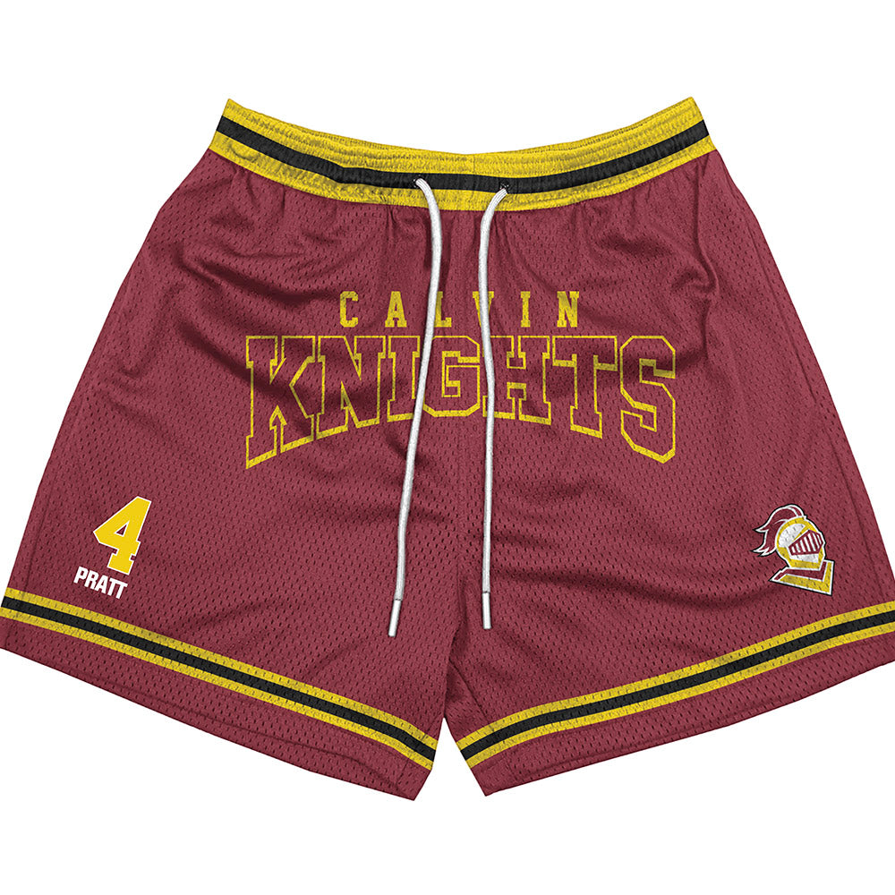 Calvin - NCAA Men's Ice Hockey : Holden Pratt - Shorts-0