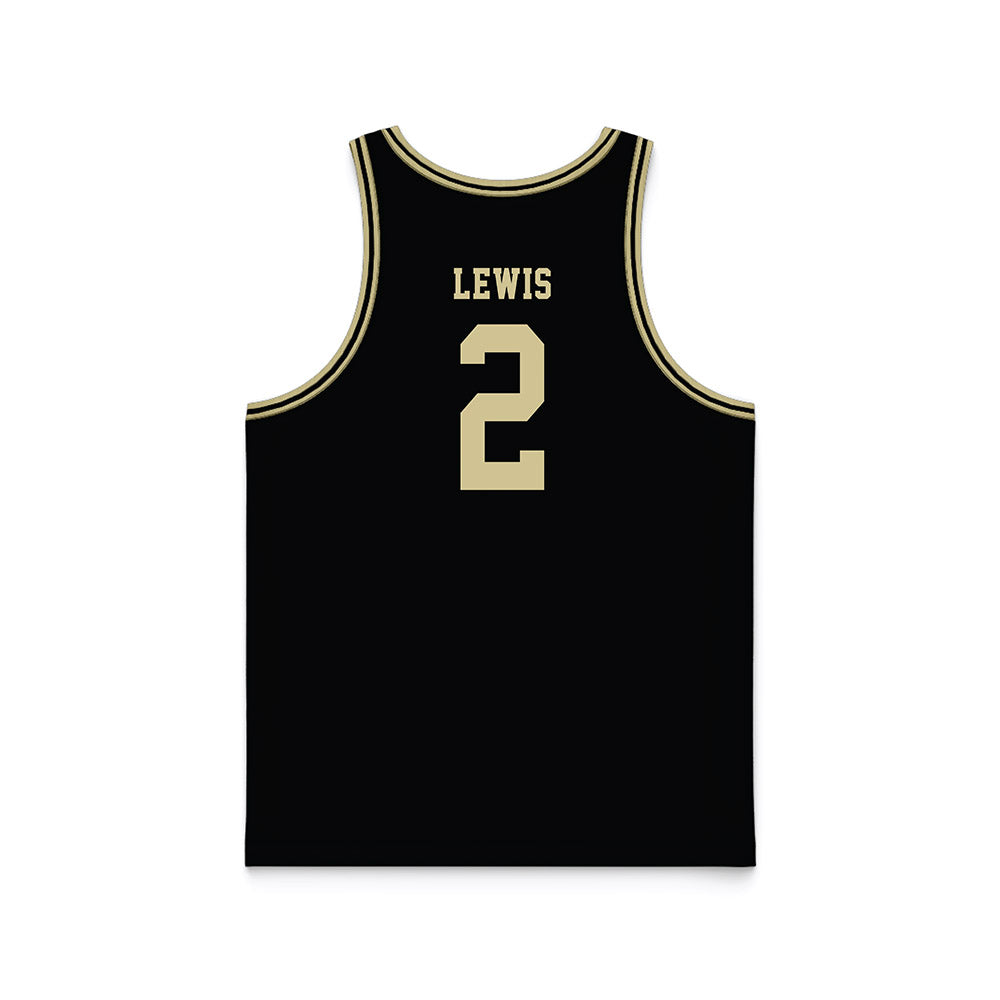 PFW - NCAA Men's Basketball : DeAndre Lewis - Black Basketball Jersey-1