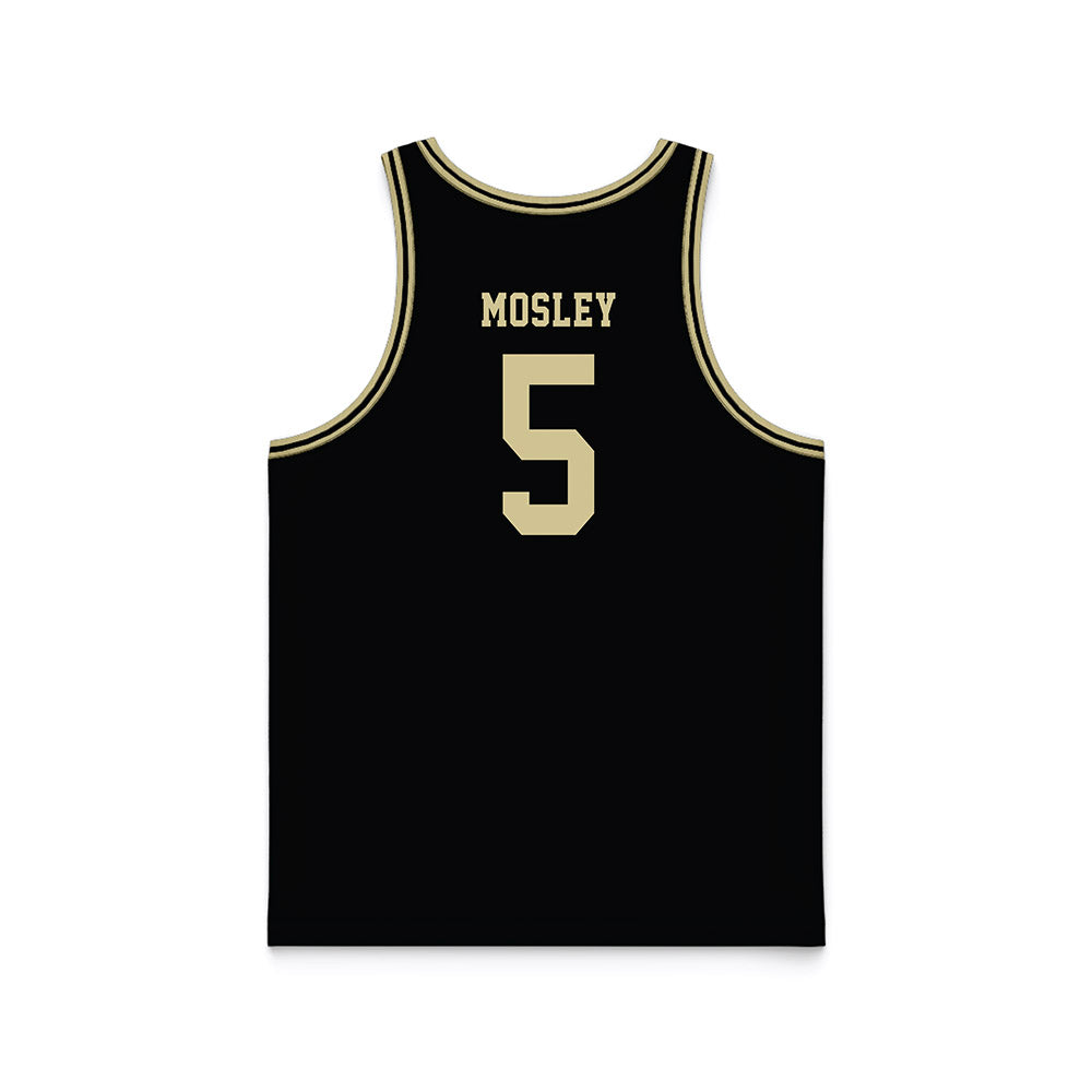 PFW - NCAA Men's Basketball : Emmanuel Mosley - Black Basketball Jersey-1