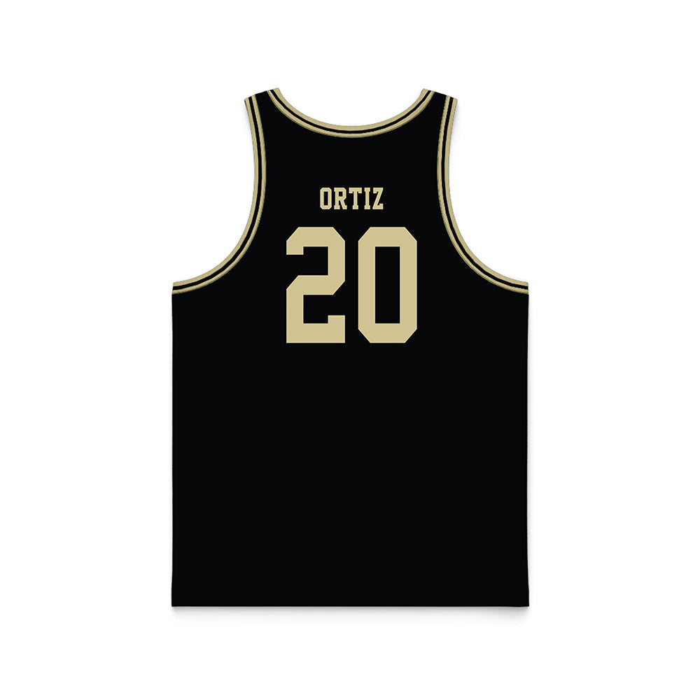 PFW - NCAA Men's Basketball : Edir Ortiz - Black Basketball Jersey-1