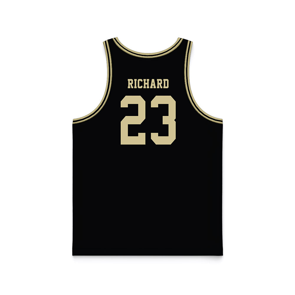 PFW - NCAA Men's Basketball : Solomon Richard - Black Basketball Jersey-1