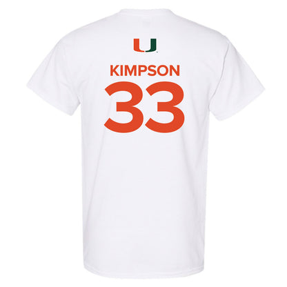 Miami - NCAA Women's Basketball : Amarachi Kimpson - Replica Shersey T-Shirt-1