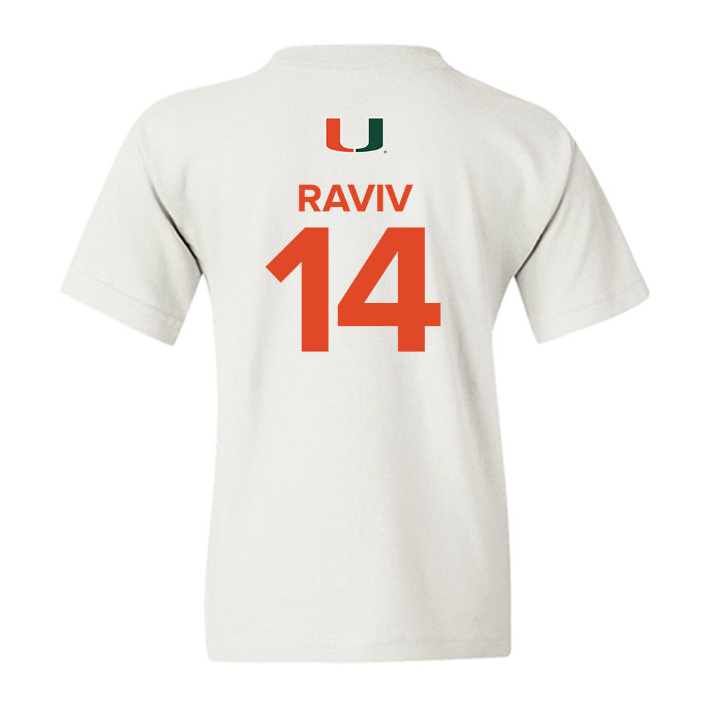 Miami - NCAA Women's Basketball : Gal Raviv - Replica Shersey Youth T-Shirt-1