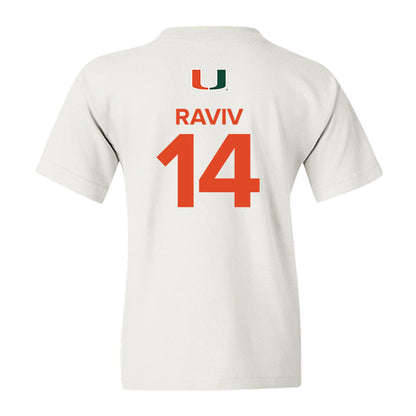 Miami - NCAA Women's Basketball : Gal Raviv - Replica Shersey Youth T-Shirt-1