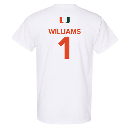 Miami - NCAA Women's Basketball : Cameron Williams - Replica Shersey T-Shirt-1
