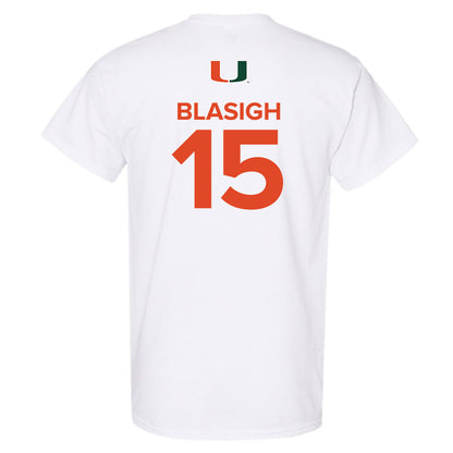 Miami - NCAA Women's Basketball : Vittoria Blasigh - Replica Shersey T-Shirt-1