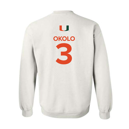 Miami - NCAA Women's Basketball : Soma Okolo - Replica Shersey Crewneck Sweatshirt-1