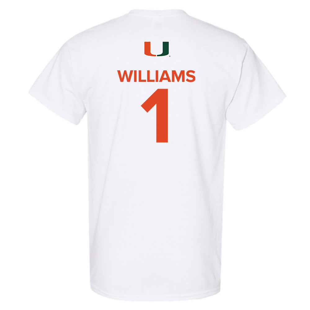 Miami - NCAA Women's Basketball : Camille Williams - Replica Shersey T-Shirt-1