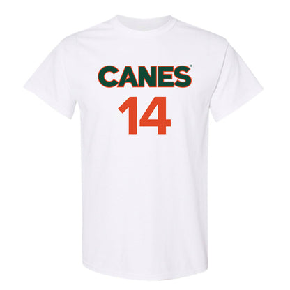 Miami - NCAA Women's Basketball : Gal Raviv - Replica Shersey T-Shirt-0