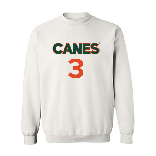 Miami - NCAA Women's Basketball : Soma Okolo - Replica Shersey Crewneck Sweatshirt-0