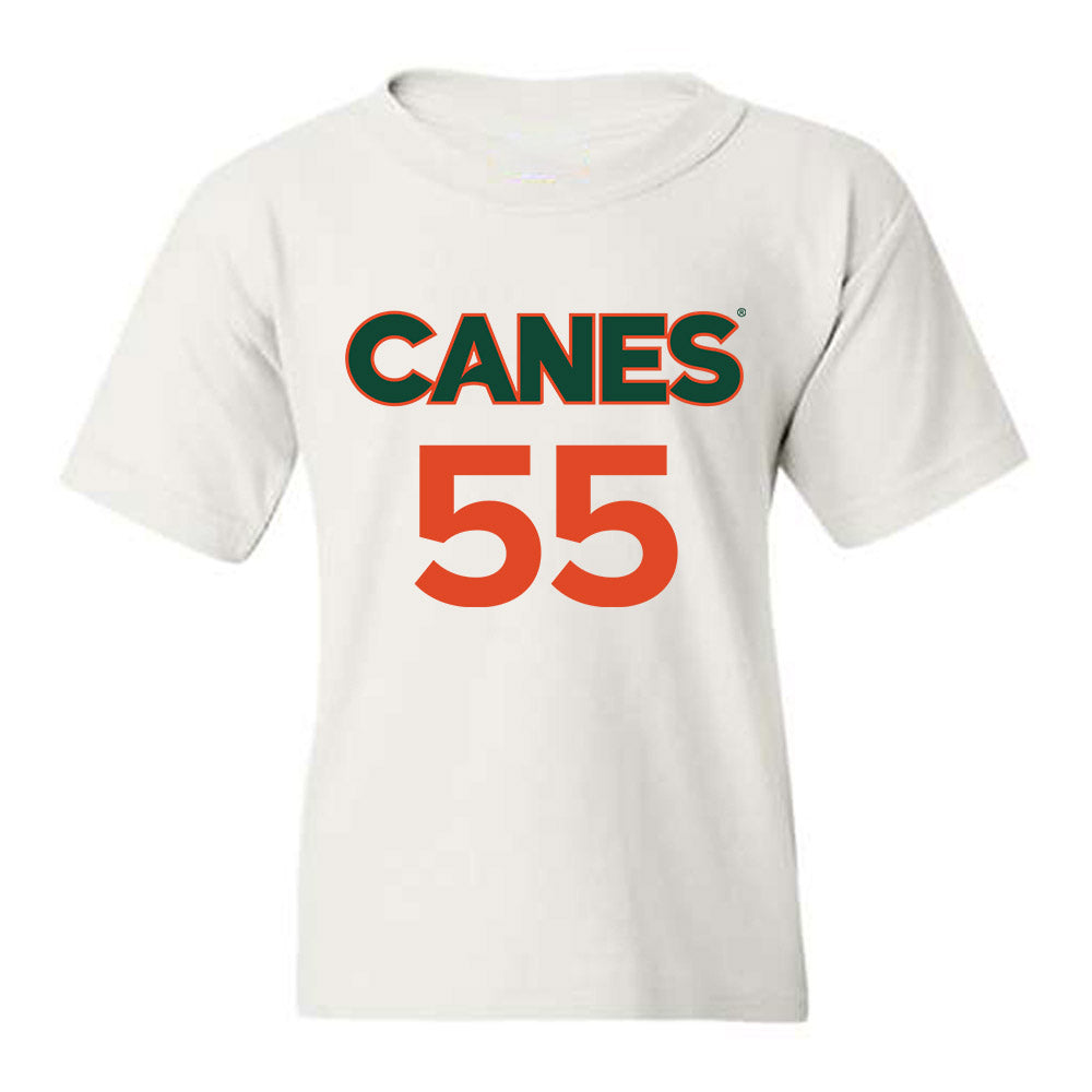 Miami - NCAA Men's Basketball : Acaden Lewis - Replica Shersey Youth T-Shirt-0
