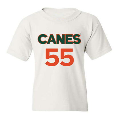 Miami - NCAA Men's Basketball : Acaden Lewis - Replica Shersey Youth T-Shirt-0
