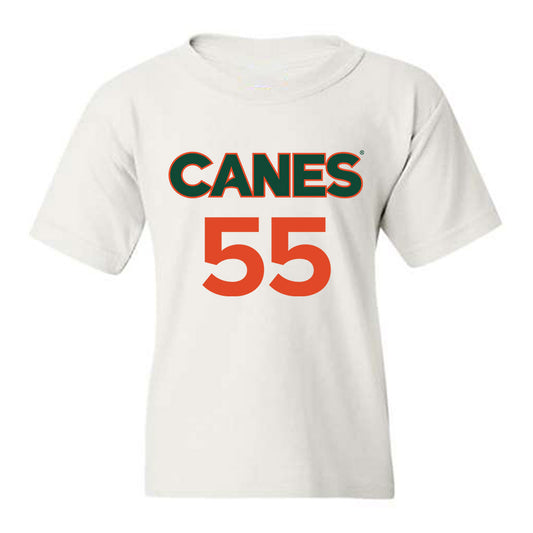 Miami - NCAA Men's Basketball : Acaden Lewis - Replica Shersey Youth T-Shirt-0