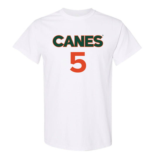 Miami - NCAA Men's Basketball : Malik Reneau - Replica Shersey T-Shirt-0