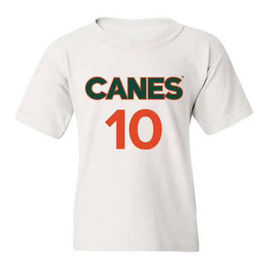 Miami - NCAA Men's Basketball : Tru Washington - Replica Shersey Youth T-Shirt-0