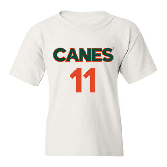 Miami - NCAA Men's Basketball : Salih Altuntas - Replica Shersey Youth T-Shirt-0