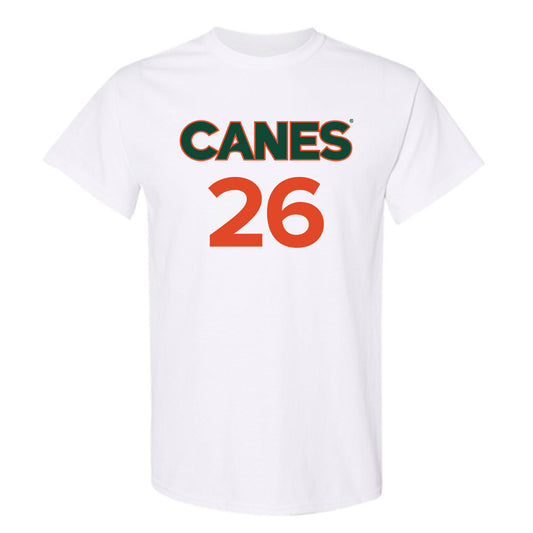 Miami - NCAA Women's Basketball : Dayana Mendes - Replica Shersey T-Shirt-0
