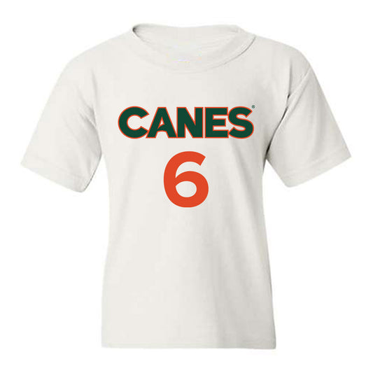 Miami - NCAA Men's Basketball : Treyvon Maddox - Replica Shersey Youth T-Shirt-0