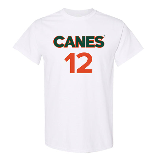Miami - NCAA Men's Basketball : John Laboy II - Replica Shersey T-Shirt-0