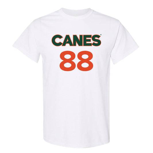 Miami - NCAA Men's Basketball : Timotej Malovec - Replica Shersey T-Shirt-0