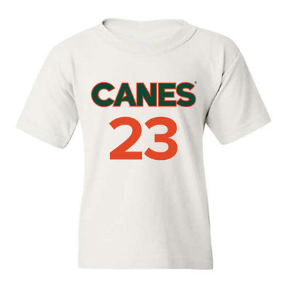 Miami - NCAA Women's Basketball : Meredith Tippner - Replica Shersey Youth T-Shirt-0