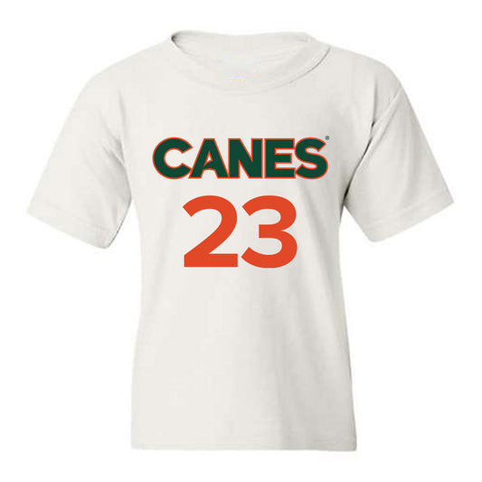 Miami - NCAA Women's Basketball : Meredith Tippner - Replica Shersey Youth T-Shirt-0