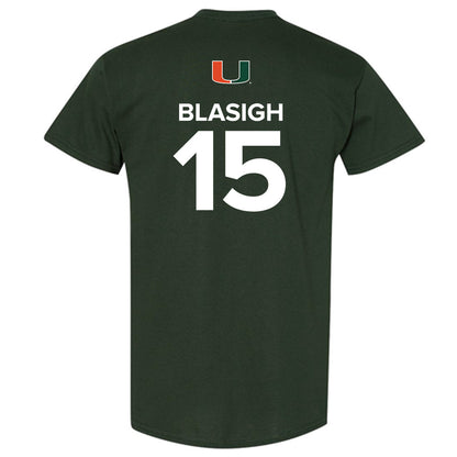 Miami - NCAA Women's Basketball : Vittoria Blasigh - Replica Shersey T-Shirt-1