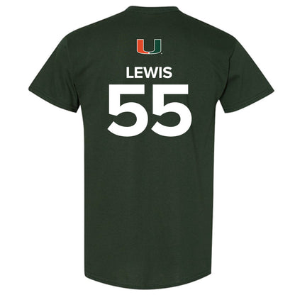 Miami - NCAA Men's Basketball : Acaden Lewis - Replica Shersey T-Shirt-1