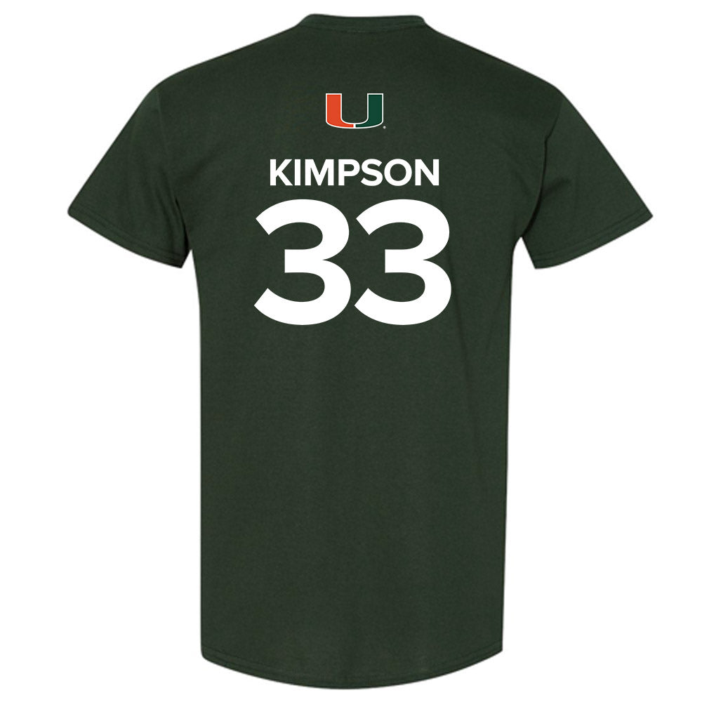 Miami - NCAA Women's Basketball : Amarachi Kimpson - Replica Shersey T-Shirt-1