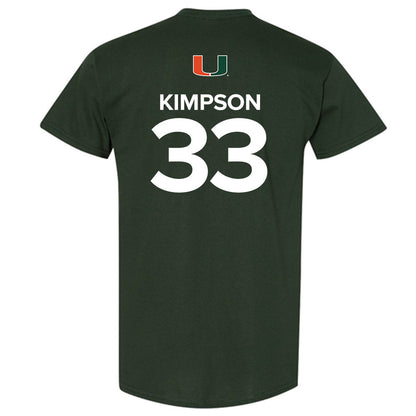 Miami - NCAA Women's Basketball : Amarachi Kimpson - Replica Shersey T-Shirt-1
