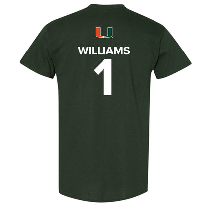 Miami - NCAA Women's Basketball : Cameron Williams - Replica Shersey T-Shirt-1