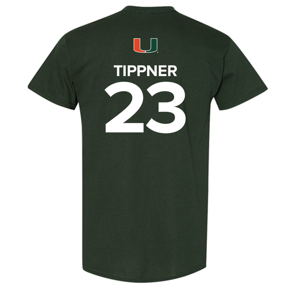 Miami - NCAA Women's Basketball : Meredith Tippner - Replica Shersey T-Shirt-1
