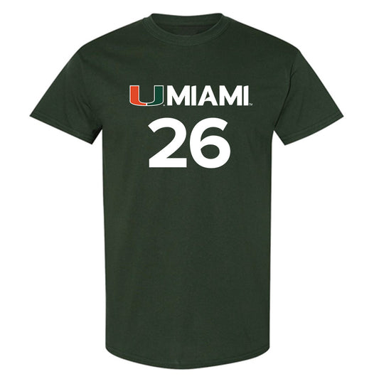 Miami - NCAA Women's Basketball : Dayana Mendes - Replica Shersey T-Shirt-0
