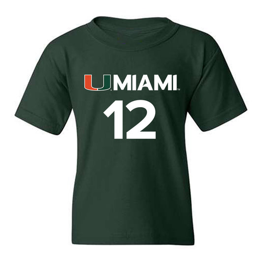 Miami - NCAA Men's Basketball : John Laboy II - Replica Shersey Youth T-Shirt-0