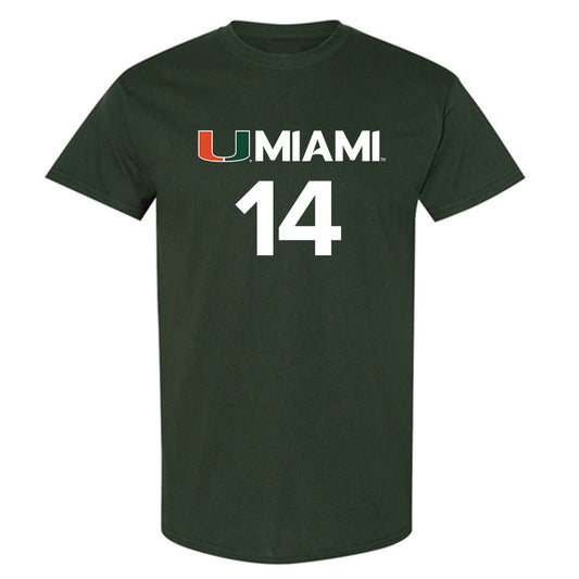 Miami - NCAA Men's Basketball : Noam Dovrat - Replica Shersey T-Shirt-0