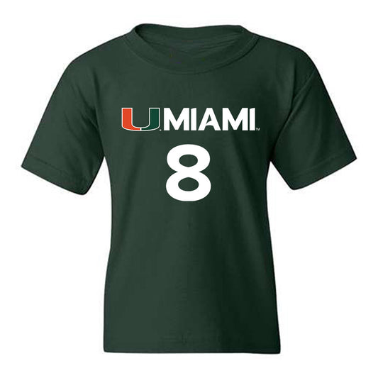 Miami - NCAA Men's Basketball : Ernest Udeh Jr. - Replica Shersey Youth T-Shirt-0
