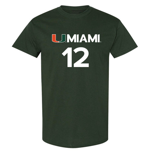Miami - NCAA Men's Basketball : John Laboy II - Replica Shersey T-Shirt-0