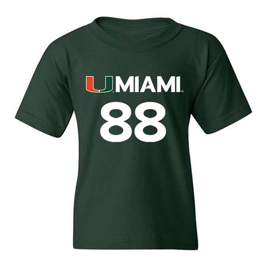 Miami - NCAA Men's Basketball : Timotej Malovec - Replica Shersey Youth T-Shirt-0