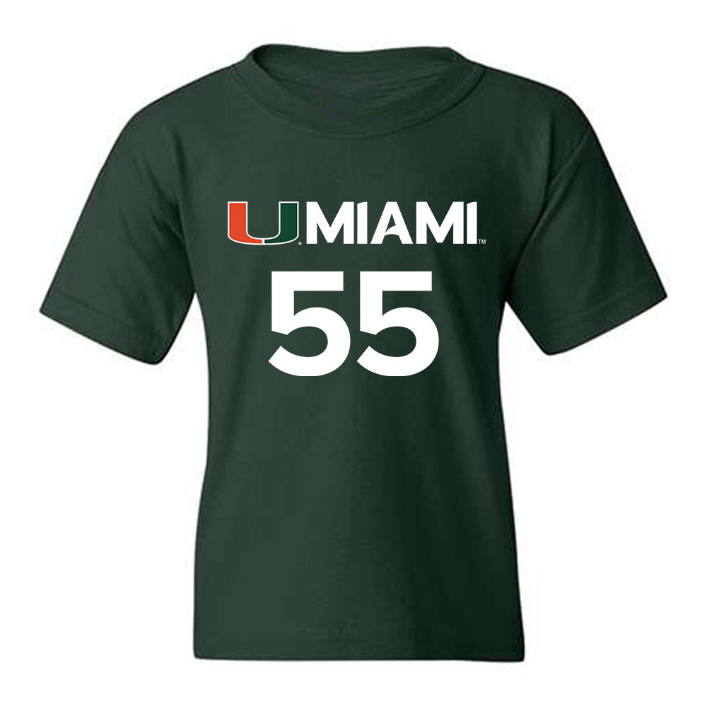 Miami - NCAA Men's Basketball : Acaden Lewis - Replica Shersey Youth T-Shirt-0