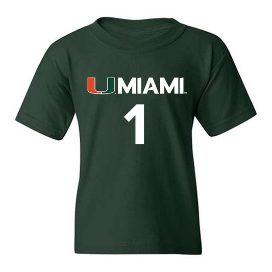 Miami - NCAA Men's Basketball : Jordyn Kee - Replica Shersey Youth T-Shirt-0