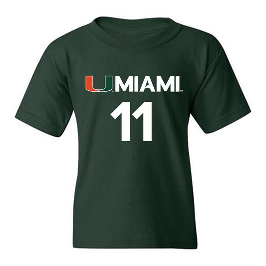 Miami - NCAA Men's Basketball : Salih Altuntas - Replica Shersey Youth T-Shirt-0