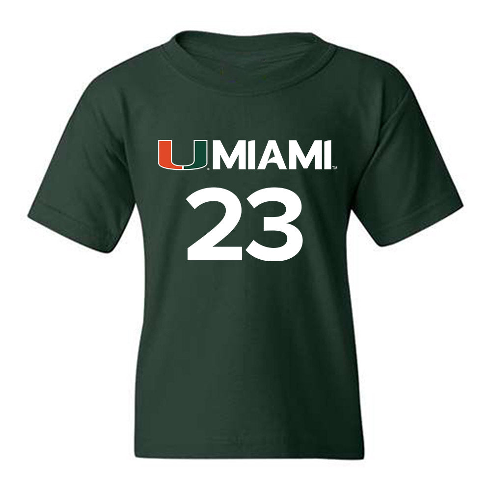 Miami - NCAA Women's Basketball : Meredith Tippner - Replica Shersey Youth T-Shirt-0