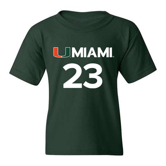Miami - NCAA Women's Basketball : Meredith Tippner - Replica Shersey Youth T-Shirt-0