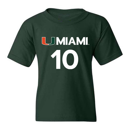 Miami - NCAA Men's Basketball : Tru Washington - Replica Shersey Youth T-Shirt-0