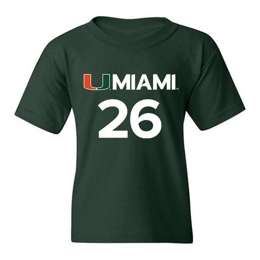 Miami - NCAA Women's Basketball : Dayana Mendes - Replica Shersey Youth T-Shirt-0