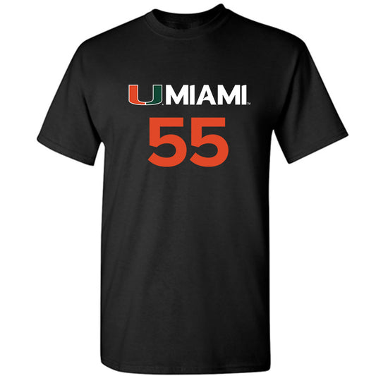 Miami - NCAA Men's Basketball : Acaden Lewis - Replica Shersey T-Shirt-0