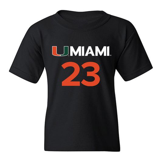 Miami - NCAA Women's Basketball : Meredith Tippner - Replica Shersey Youth T-Shirt-0